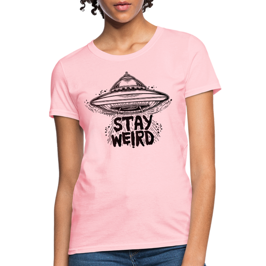 Stay Weird Tee - pink