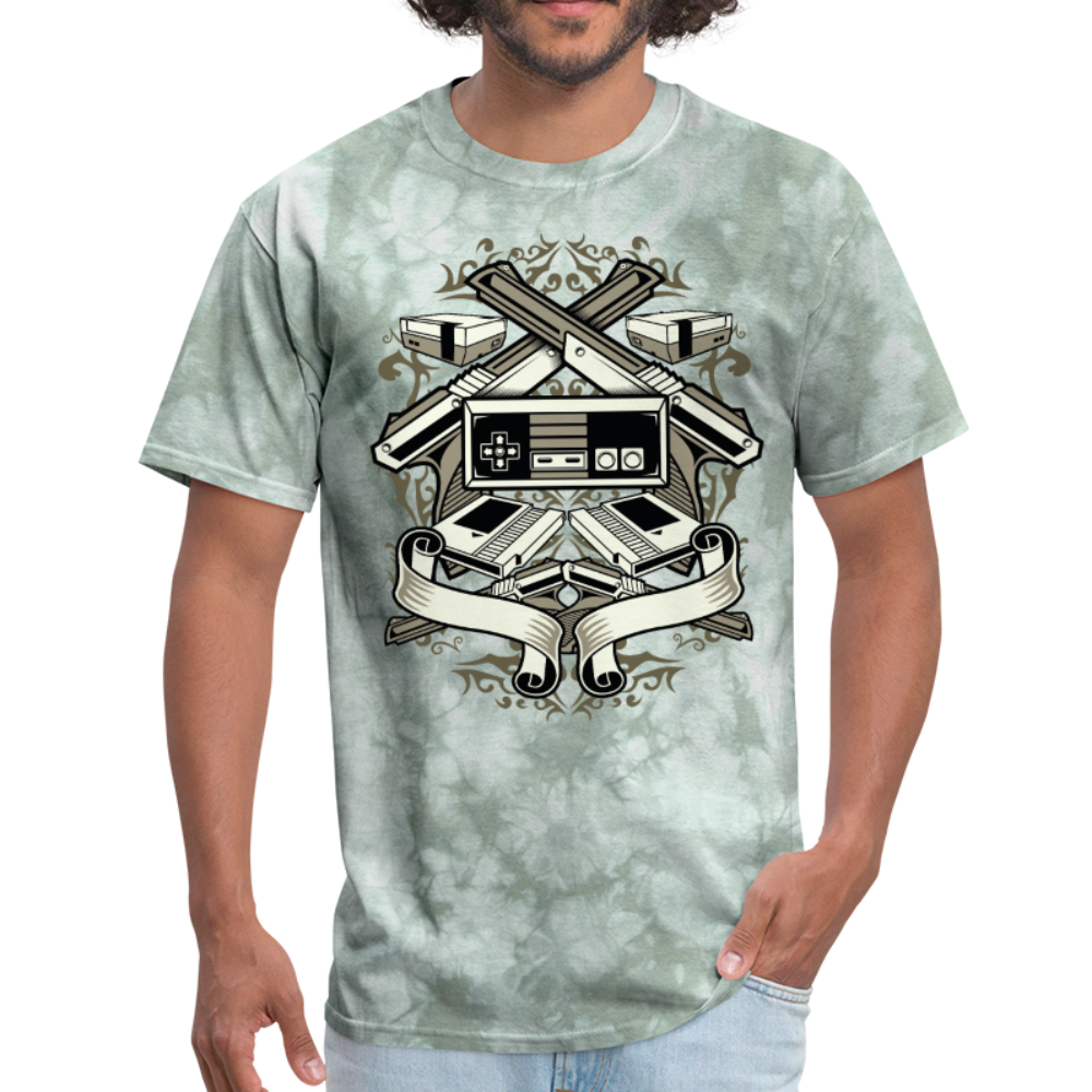 N.E.S Men T-shirt - military green tie dye