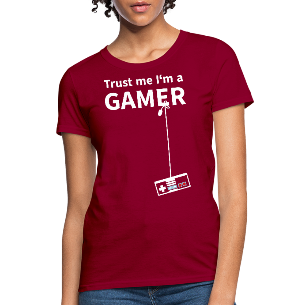 Trust the Game Women T-Shirt - dark red