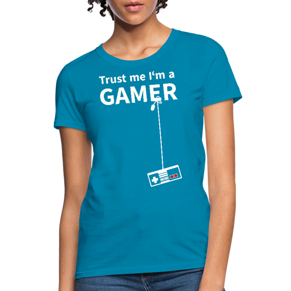 Trust the Game Women T-Shirt - turquoise