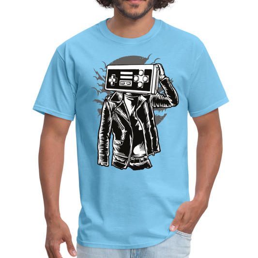 Unplugged Men T-Shirt - aquatic blue